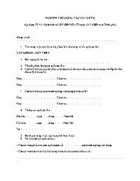 Nghiệm thu công tác xây dựng – Biên bản nghiệm thu công tác ván khuôn, cốt thép (giữa các bên)