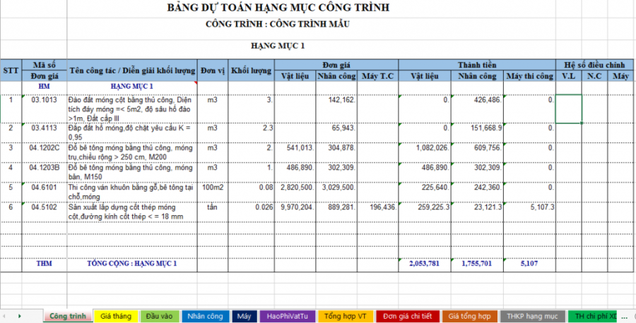 Chương trình tính toán và thiết kế BTCT