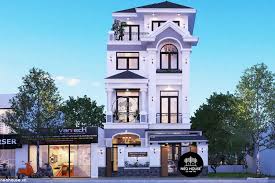 Mẫu biệt thự 4 tầng mái thái hiện đại độc đáo 11x15m