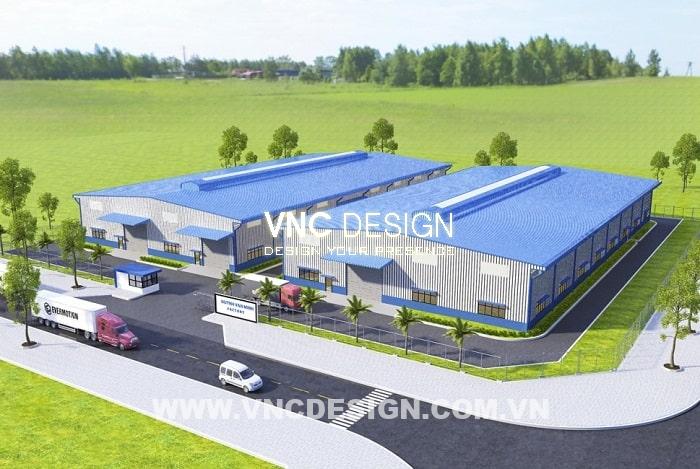 Mẫu thiết kế Nhà xưởng công ty VDA - HCM