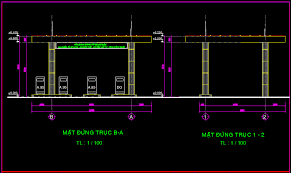 Chia sẻ miễn phí bản vẽ thiết kế kiến trúc cây xăng mini