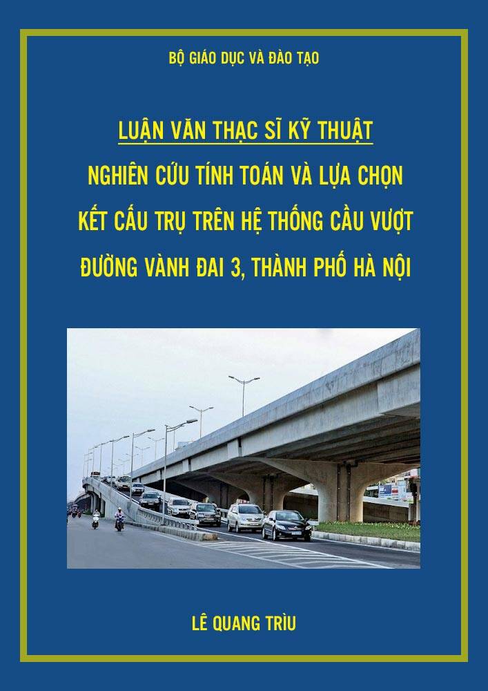 Tính toán kết cấu trụ trên hệ thống cầu vượt đường Vành đai 3