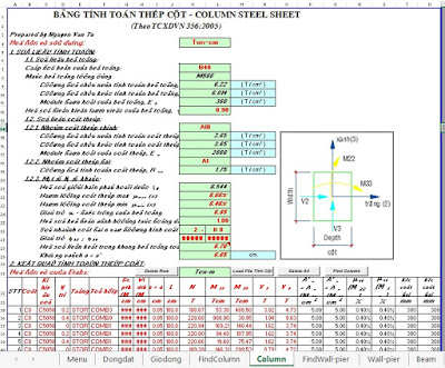 Bảng tính BTCT-356-2005