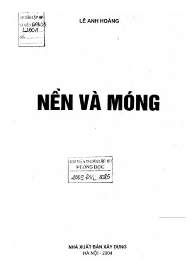 Nền và Móng – Lê Anh Hoàng