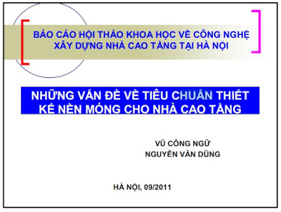 Những vấn đề về tiêu chuẩn thiết kế móng nhà cao tầng