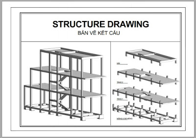 Bản vẽ kết cấu nhà dân