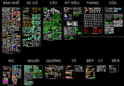 Thư viên autocad tổng hợp 2d