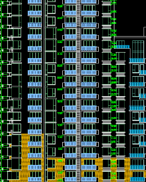 Bản autocad file thiết kế chung cư cao tầng