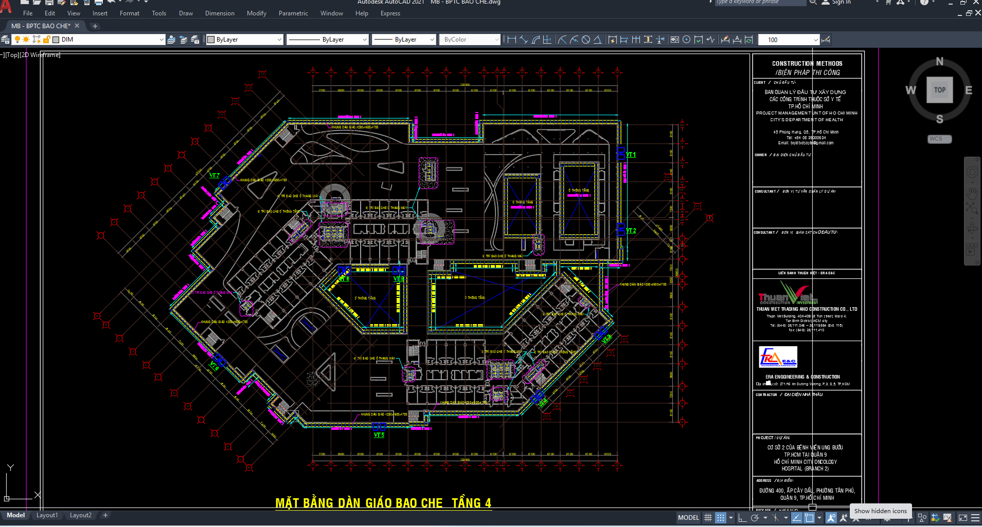 Biện pháp thi công hệ giàn giáo bao che công trình (Bản vẽ + thuyết minh)