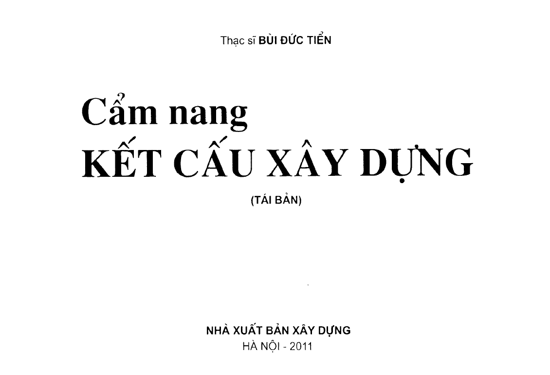 Cẩm nang kết cấu xây dựng