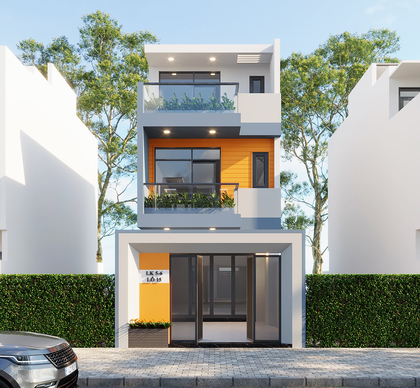 Kiến trúc nhà ở 3 tầng