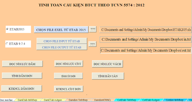 PHẦN MỀM TÍNH TOÁN FULL CỘT DẦM SÀN BTCT 03