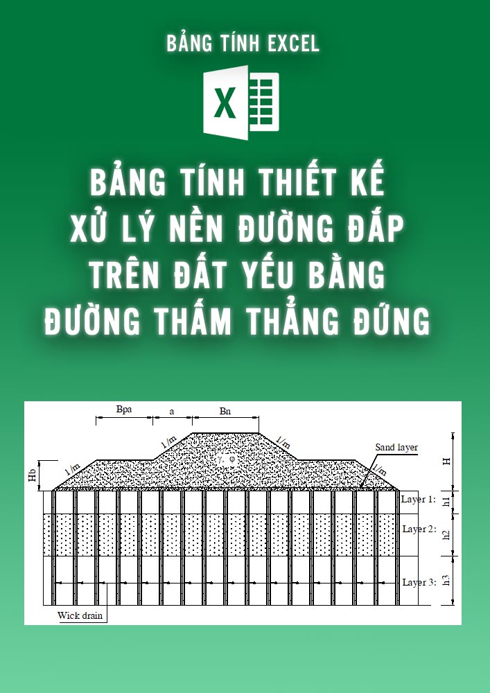 Thiết kế xử lý nền đường bằng đường thấm thẳng đứng (BTKC0098)