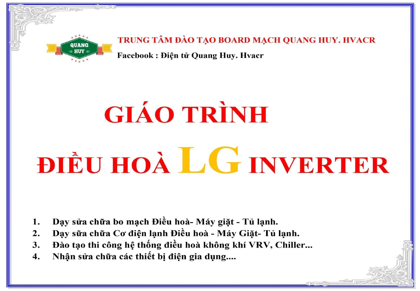 Giáo trình điều hòa LG Inverter (HAVC0020)