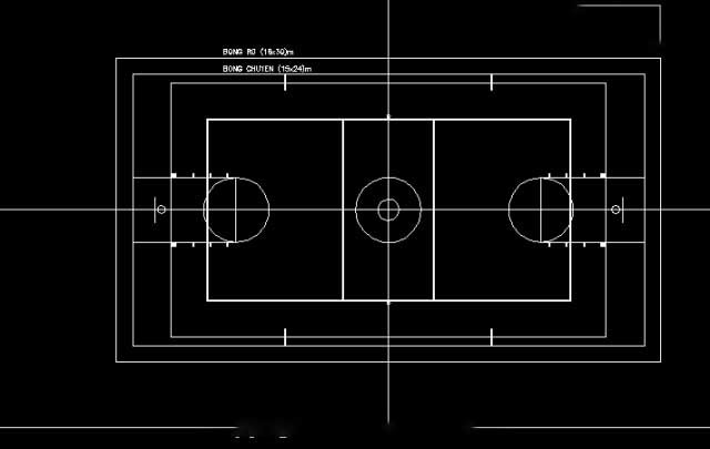 File cad Bản vẽ thiết kế Sân vận động -Sân Thể Thao