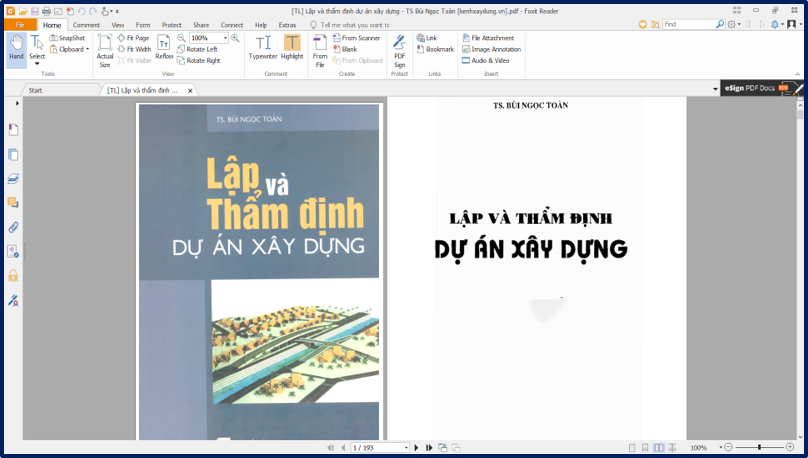 [TL] Lập và thẩm định dự án xây dựng