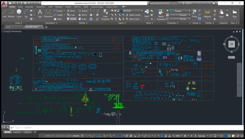 Bản vẽ Thư viện autocad đồ nội thất