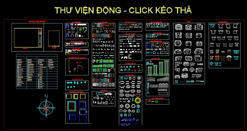 Thư viện Cad tổng hợp đầy đủ – Có danh mục