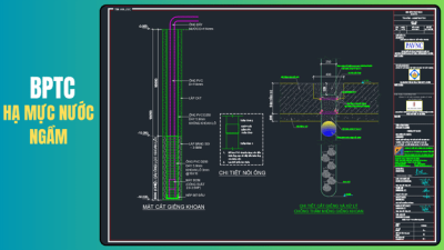 Bản Vẽ Biện Pháp Thi Công Hạ Mực Nước Ngầm (Chung cư 24 tầng)