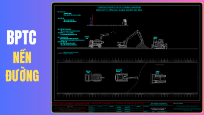 Bản Vẽ Biện Pháp Thi Công Nền Đường