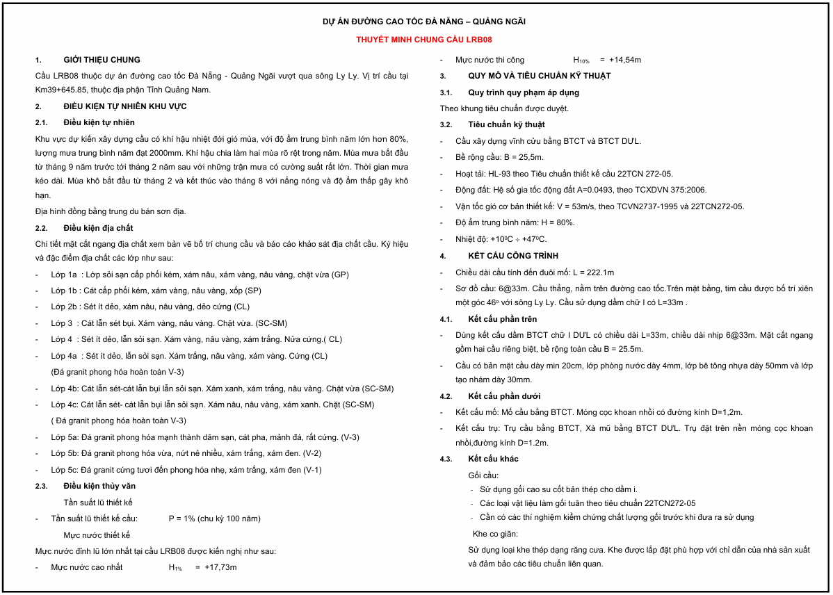 Biện pháp thi công bản mặt cầu – Dự án Cao tốc ĐN – QN