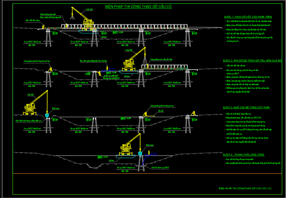 Biện pháp phá dỡ cầu cũ