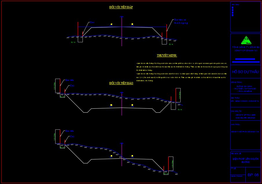 BPTC thi công đường Tân Mai