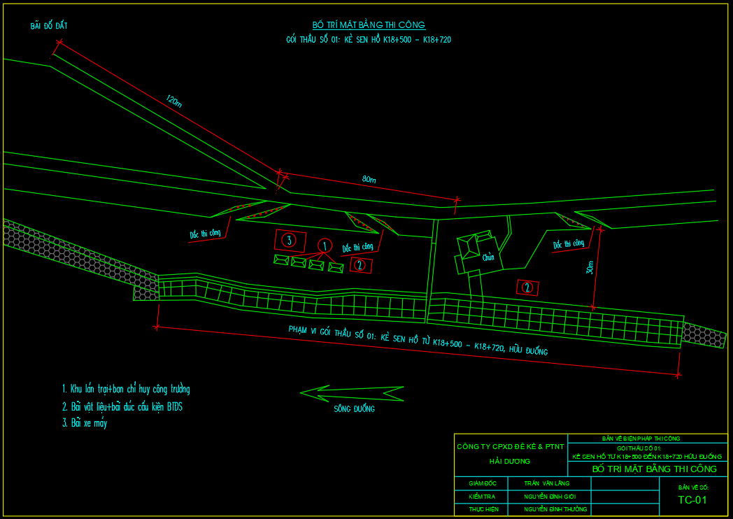 BPTC kè Sen Hồ – Hải Dương – Thả rồng đá