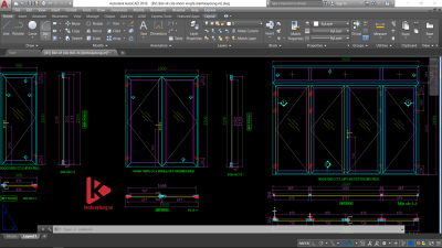 [BV] Bản vẽ cửa nhôm xingfa