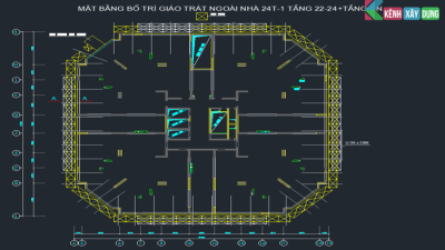 [BV] Bố trí dàn giáo trát ngoài