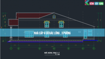 [BV] Nhà cấp 4 có gác lửng , có 3 phòng ngủ