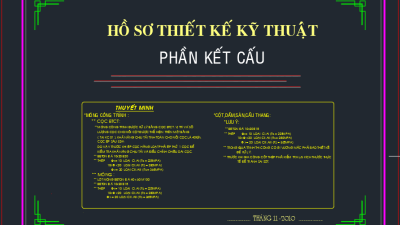 [BVTK] Hồ sơ thiết kế nhà phố 2 tầng
