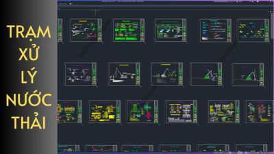 Full bộ bản vẽ thi công trạm xử lý nước thải