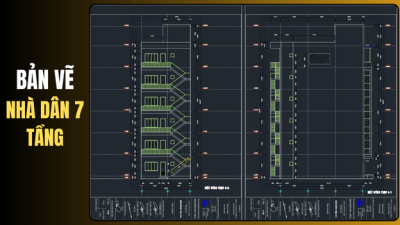Tải Trọn Bộ Bản Vẽ Nhà 7 Tầng Full (Kiến Trúc, Kết Cấu, M&E, Dự Toán)