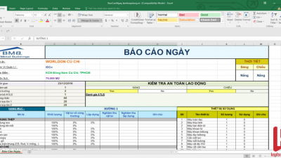 [Tài liệu] Mẫu báo cáo ngày