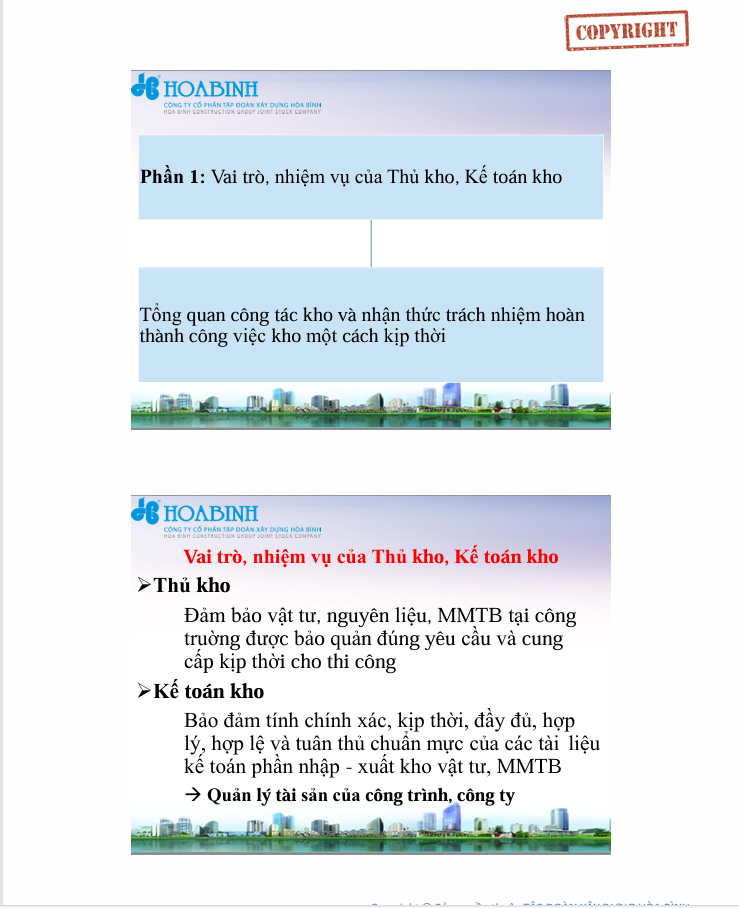 Tài liệu Quản Lý Kho Công Trường Chuẩn Mực: Quy Trình & Kinh Nghiệm Thực Tế