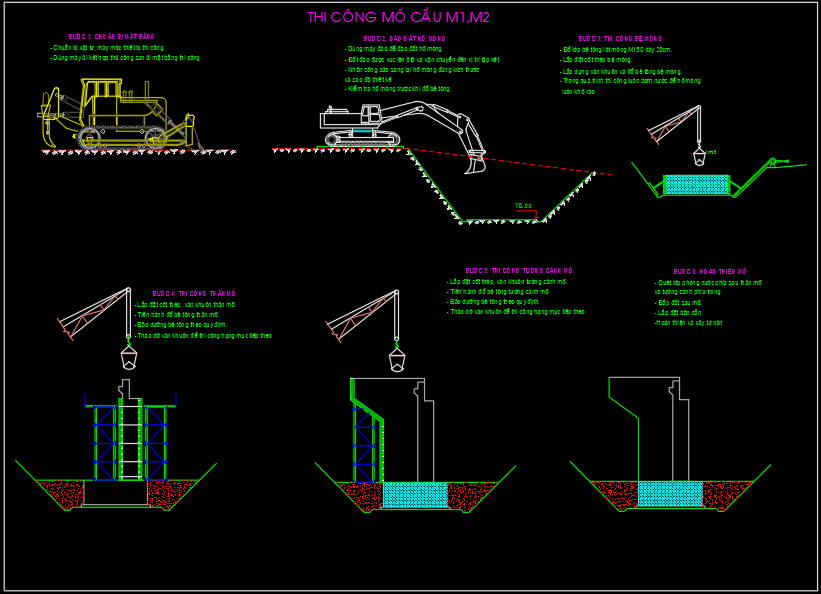 Tiến độ + BPTC cầu và cống dự án đường nối Vùng Áng với biên giới Việt Lào