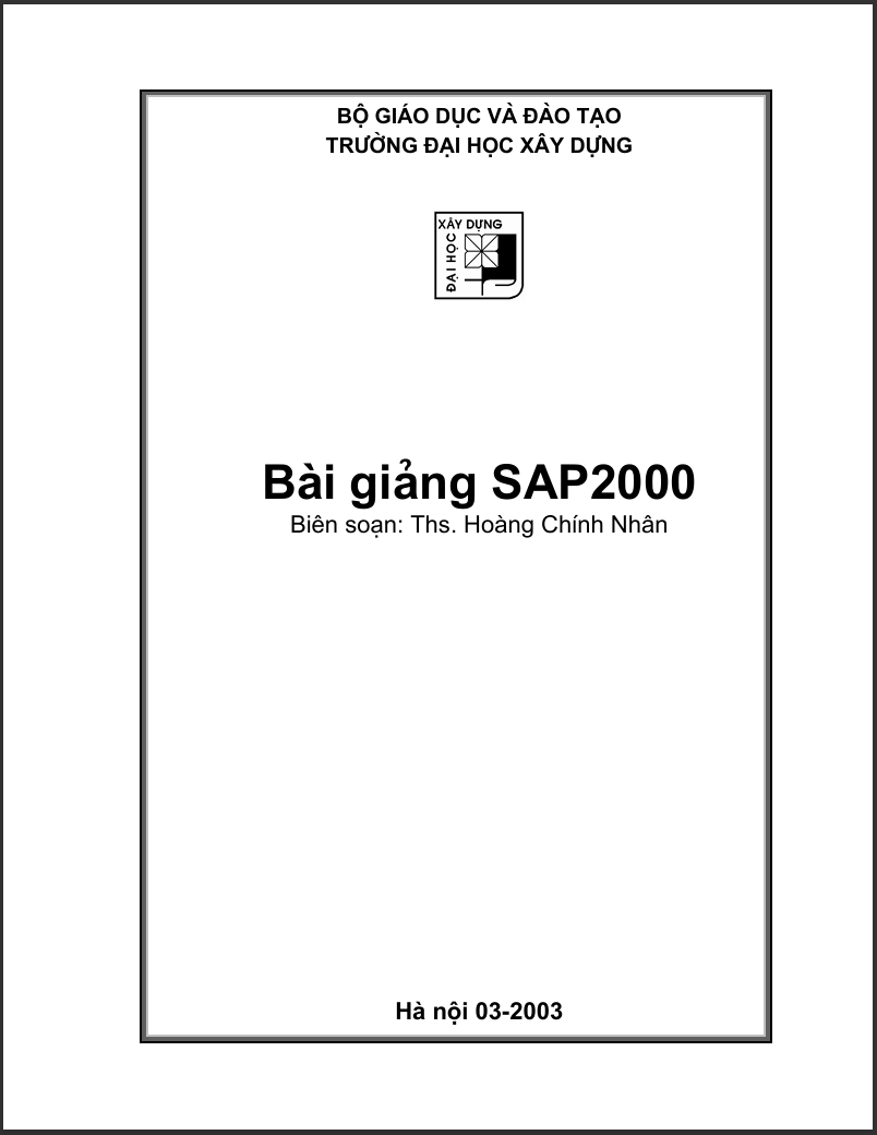 Bài giảng sap2000