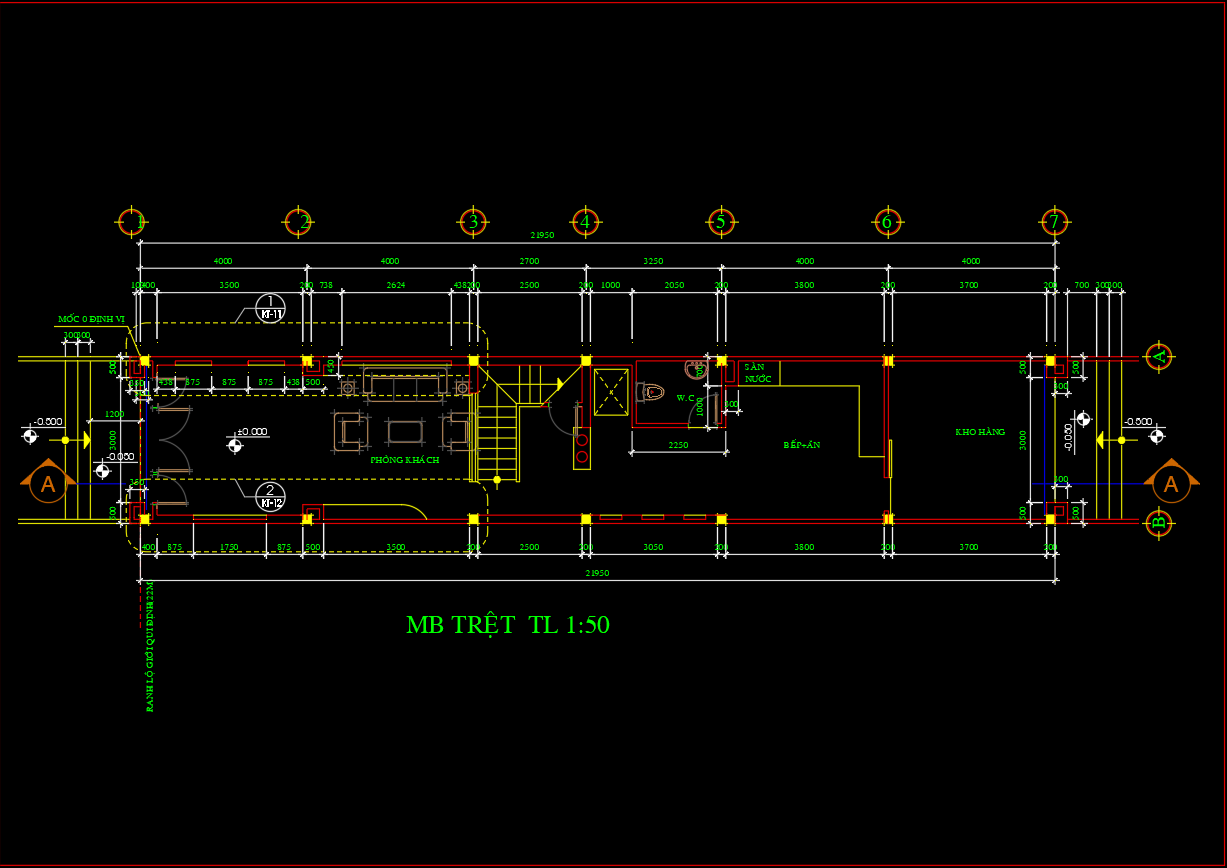 Bản vẽ thiết kế Nhà Dân 5 Tầng (full Kc + Kt + Điện Nước + Dự Toán + Bptc)