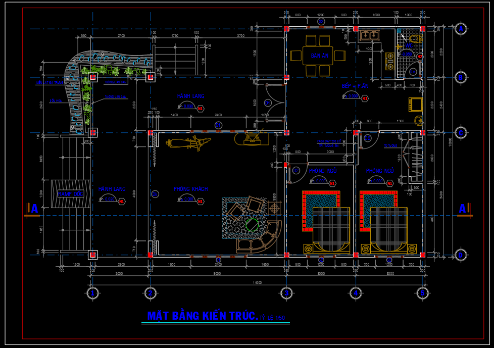 Bản vẽ nhà vườn (10×14.5m)