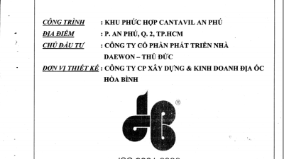 [BPTC] Biện pháp thi công tầng hầm theo phương pháp Top Down Khu phức hợp CANTAVIL