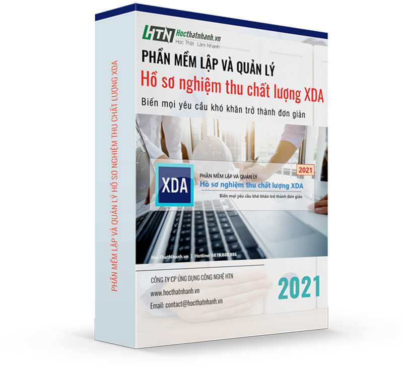 Cách dùng Hàm XDA_BANGDULIEU lập biên bản nghiệm thu tự động với phần mềm Hồ sơ chất lượng XDA