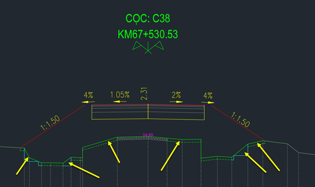 Lệnh tạo đáy đường phân lớp 1