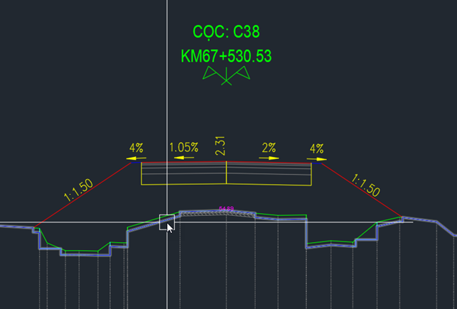 Lệnh tạo đáy đường phân lớp 2