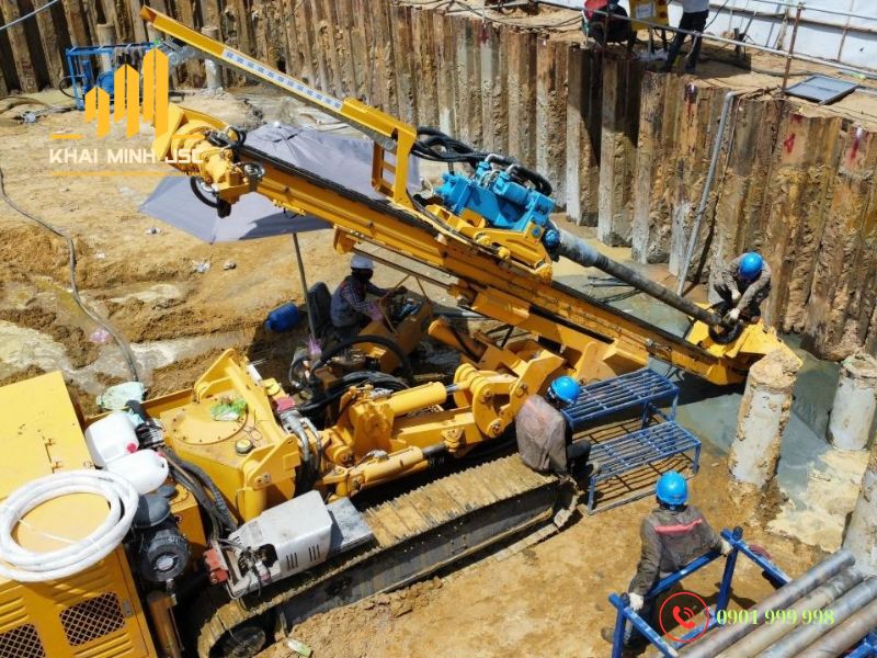 Giải pháp neo đất trong thi công tầng hầm cao tầng