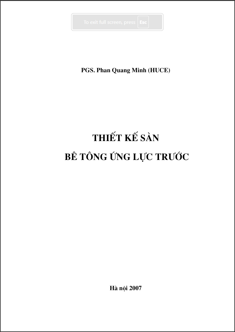 Thiết kế Sàn Bê Tông ứng lực trước
