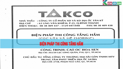 [Tài liệu] Biện pháp thi công tầng hầm cọc vây và hệ shoring