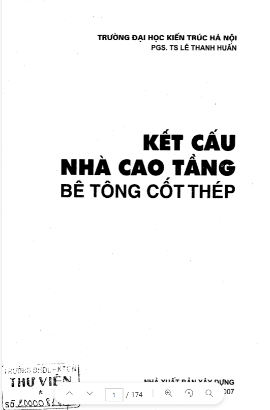 [Tài liệu] Kết cấu nhà cao tầng bê tông cốt thép