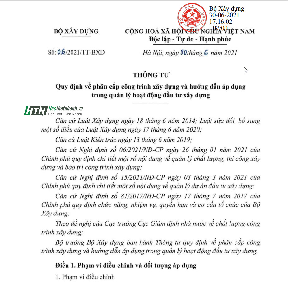 Bạn có thể TẢI VỀ bản dấu đỏ Thông tư 06/2021/TT-BXD ở cuối bài viết