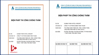 [TL] Biện pháp thi công chống thấm Delta